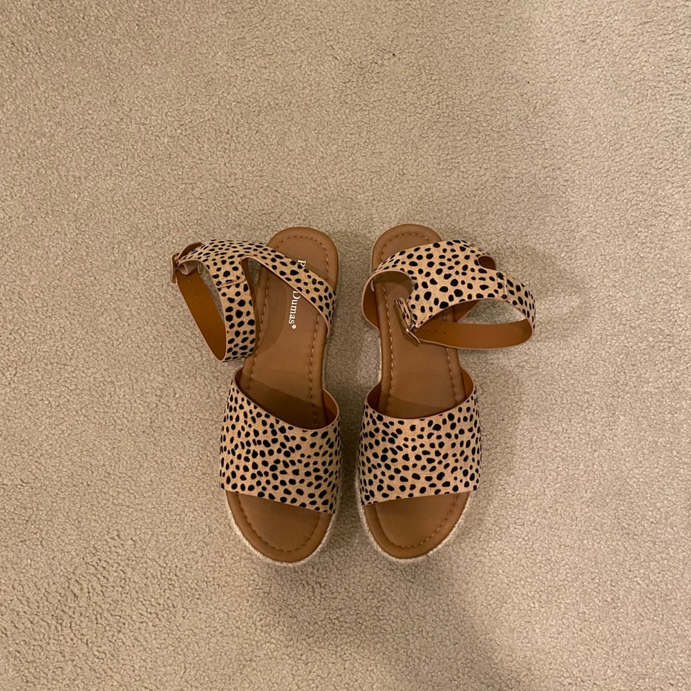 animal print wedges !